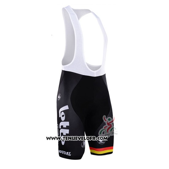 2016 Maillot Ciclismo Lotto Fix All Blanc et Bleu Manches Courtes et Cuissard